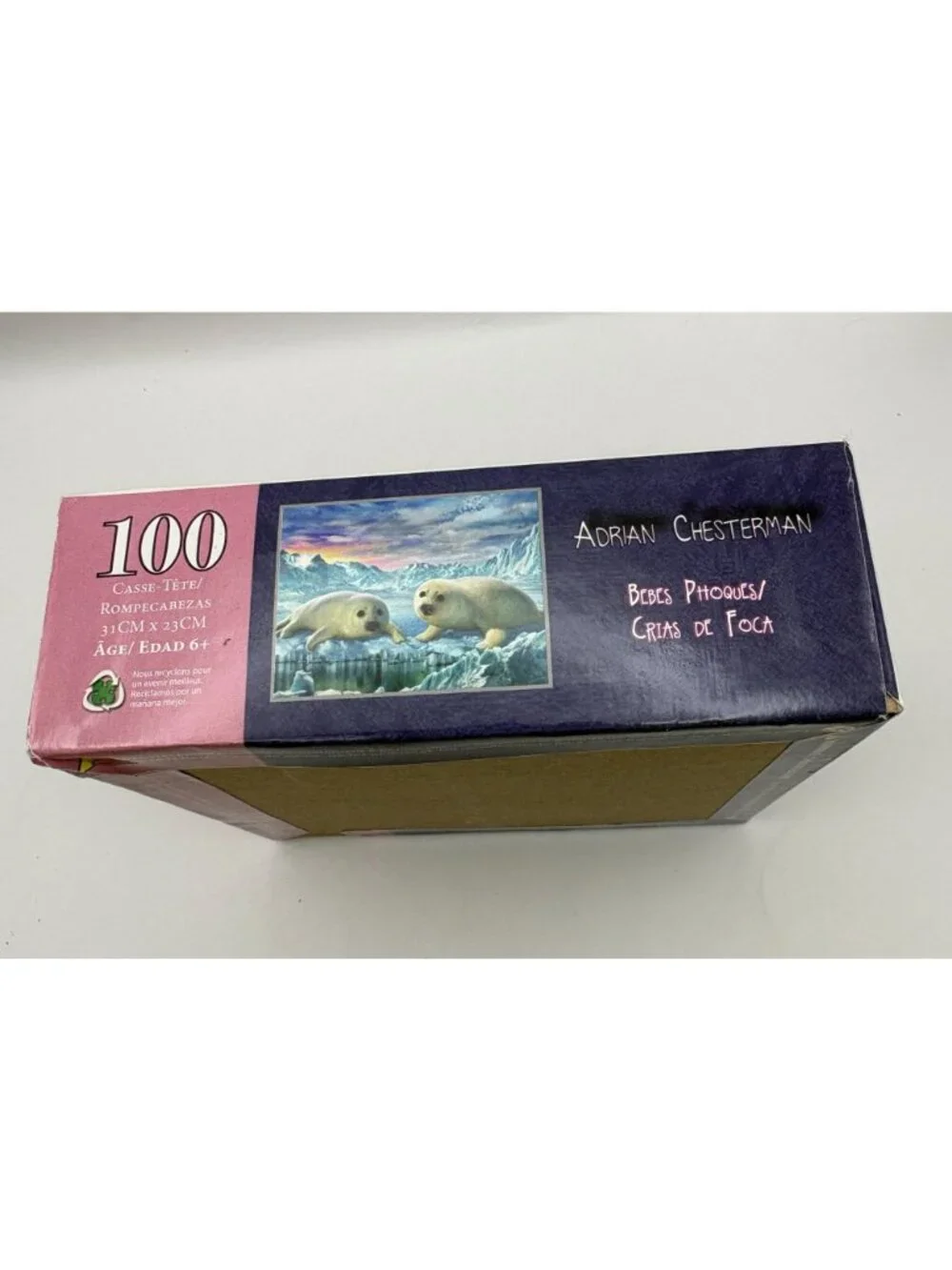 Adrian Chesterman Seal Pups Jigsaw Puzzle 100 Pieces Arctic Glacier Theme NEW